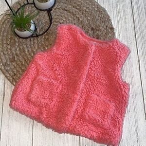 Janie and Jack coral pink size 18-24 months vest